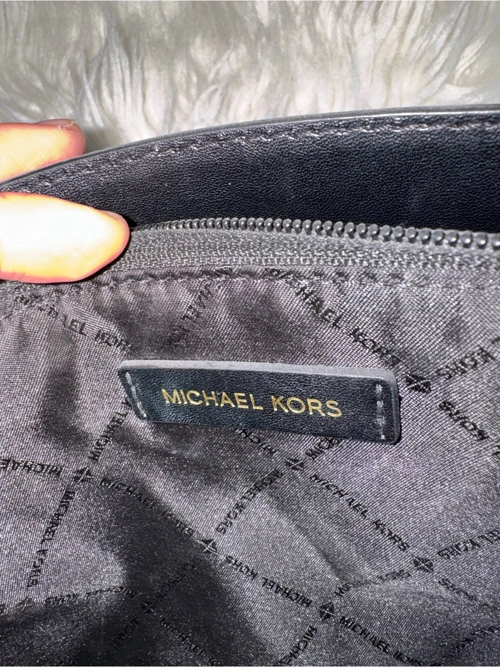 Michael Kors Black Saffiano Leather Top-Handle Satchel